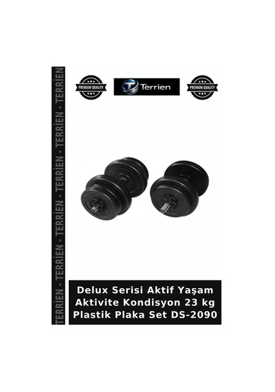 Delux Serisi Aktif Yaşam Aktivite Kondisyon 23 Kg Plastik Plaka Set Ds-2090