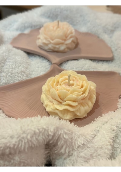Bernami Mum Pinterest Şakayık Mum 2 Li Set, Gül Mum Diğer