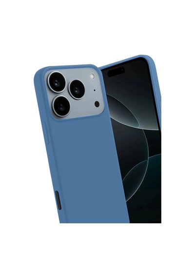 Apple iPhone Uyumlu iPhone 17 Pro Max First Silikon - Mavi Renkli