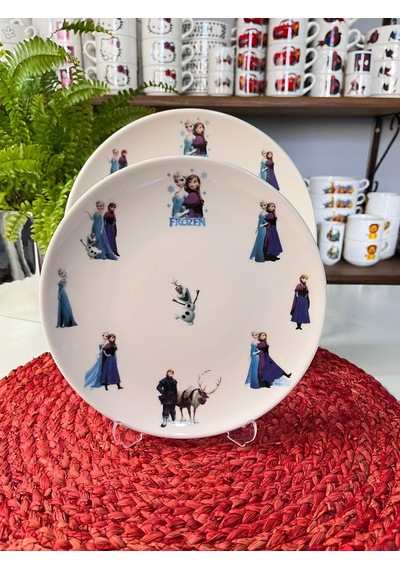 6 Parça Frozen Karlar Ülkesi Çocuk Yemek Takımı Beslenme Seti Çok Renkli