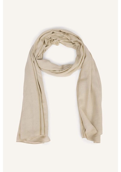 Defacto Fresh Scarfs X Defacto Premium Kum Beji Keten Şal I1758ax26smbg356 Bej-bg356