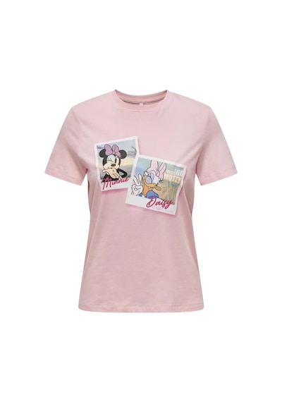 Only Kadın T-shirt Dısney Lıfe Mınnıe 15322575 Pembe