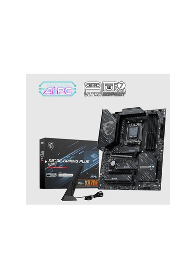 Msı X870e Gamıng Plus Wıfı Ddr5 8200mt/s 1xhdmı 3xm.2 Usb Atx Am5 Amd Am5 9000/8000/7000 Serileri İ