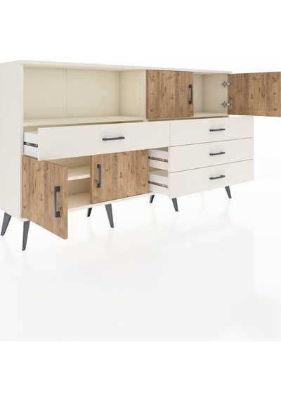 Arges Konsol 2 Raflı 4 Çekmeceli 4 Kapaklı 176x30x99 Aytaşı-çam/aytaşı Atlas Çam/aytası - Aytası Arges Konsol 2 Raflı 4 Çekmeceli 4 Kapaklı 176x30x99 Aytaşı-çam/aytaşı Atlas Çam/aytası - Aytası