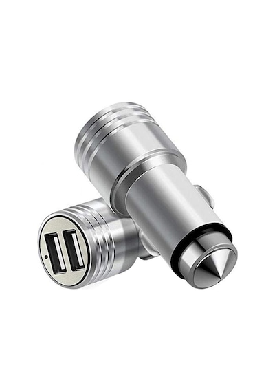 Powerway X-633 2.4A Çift Usb'Li Metal Araç Çakmaklık Şarj Cihazı
