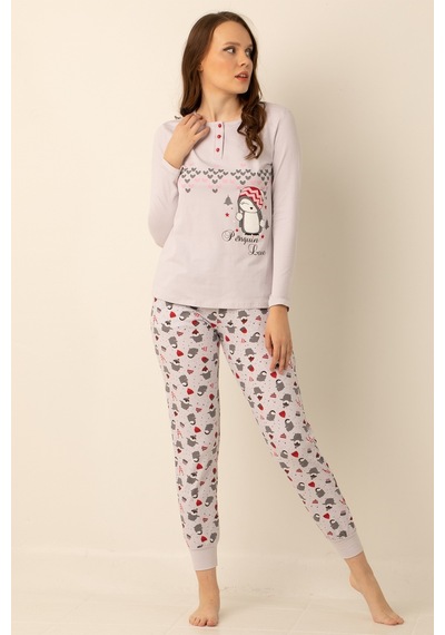 Miorre Doremi Pamuklu Bayan Pijama Takımı 001