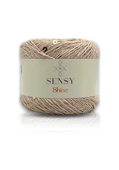 Sensy Shine Pullu Örgü Ipi Sütlü Kahve