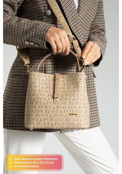 Just Polo Kadın El Ve Omuz Çantası 6011mh Kum Kum 61485258