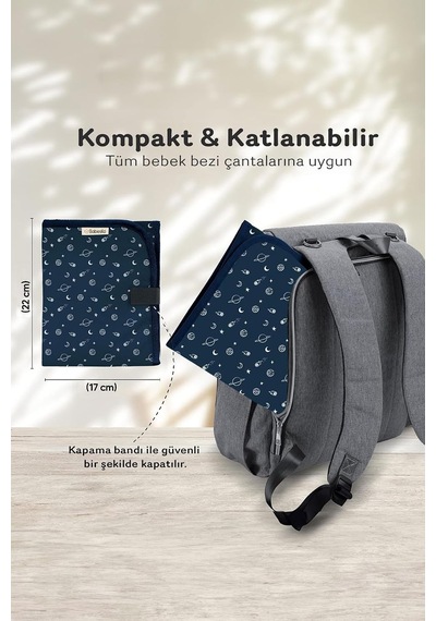 Xmlbayiciniz Bebek Bakım Örtüsü, Bebek Alt Açma Minderi, Su Geçirmez Bebek Minderi, Planets