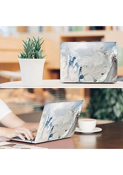 Macbook Pro 15 Mermer Desenli Kılıf A1707 A1990 Uyumlu Baskılı Sert Kılıf İnce Hafif Koruyucu Kapak R-39
