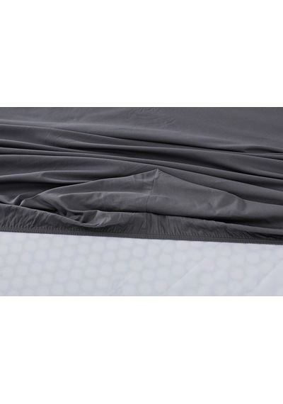 Doqu Home Colourful Fitted Çarşaf Tek Kişilik - Antrasit