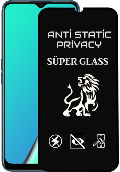 Oppo A9 2020 Tam Kaplayan Anti Statik Hayalet Süper Cam Ekran Koruyucu