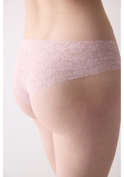 Penti Invisible Lazer Kesim Lacy Dantel Cheeky Gül Kurusu Pembe Hipster Külot