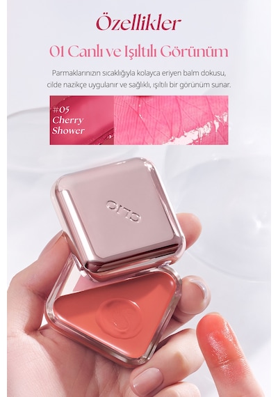 Dudak Ve Yanak Renklendirici Parlak Balm Clıo Essential Lipcheek Tap 08 Bubbly Plum