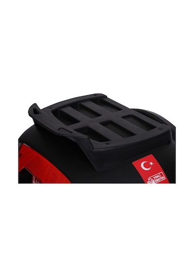 Motosiklet Çantası Arka Motosiklet Bagajı  Taşıma Aparatlı Sırt Dayamalı Cv46 - Siyah-