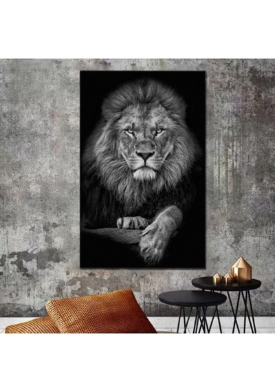 Aslan Leopar Kanvas Tablo