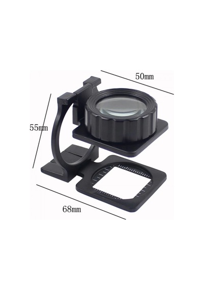 Tekstilciler Için Kumaş Kontrolü Büyüteç,katlanan, Metal 15x Büyütme D2dcb