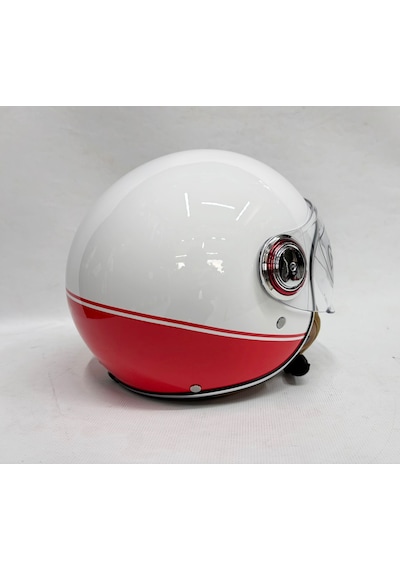 Nero Tk-06 Şefaf Vizörlü Yarım Açık Kask Parlak B1 Çok Renkli