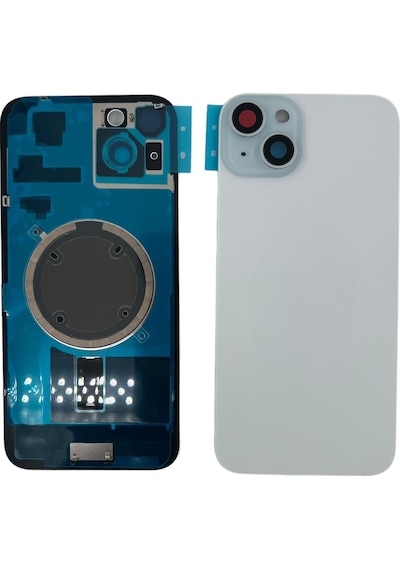 Teknonet Apple Uyumlu iPhone 15 Plus Kamera Camlı Batarya Kapağı 001