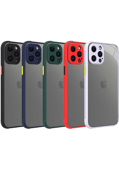 Apple Uyumlu iPhone 12 Pro Max Kılıf Zore Kaff Kapak Mor