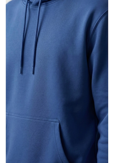 Hoxie Unisex Rahat Kesim Pamuklu Yumuşak Dokulu İçi Polarlı Basic Desenli Kapüşonlu Sweatshirt Koyu Mavi Hoxie Unisex Rahat Kesim Pamuklu Yumuşak Dokulu İçi Polarlı Basic Desenli Kapüşonlu Sweatshirt Koyu Mavi
