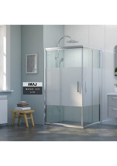 İmaj Banyo Mode İce A-54 Dikdörtgen Duşakabin Krom