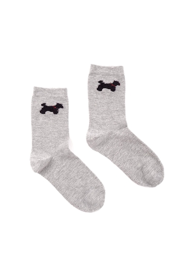 Faik Sönmez Köpek Jakarlı Soket Çorap W26crp010 Uw26crp010124 Gri Melanj