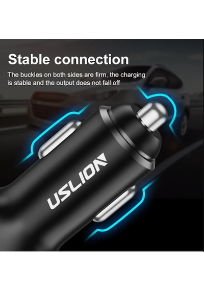 Uslıon Max 30W Çift Usb ve Pd Araç Şarj Cihazı