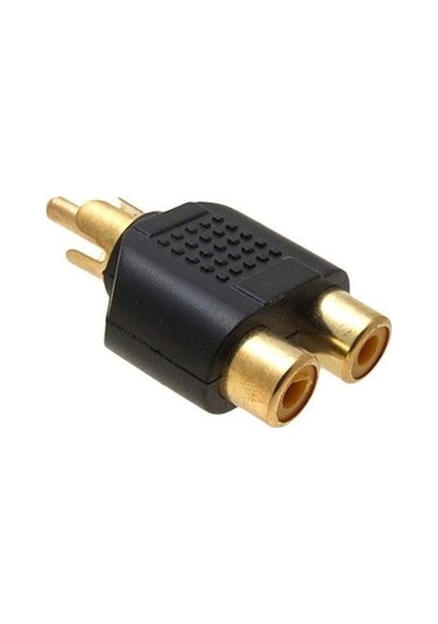 Rca Erkek To 2 Rca Dişi Çevirici Dönüştürücü Jack