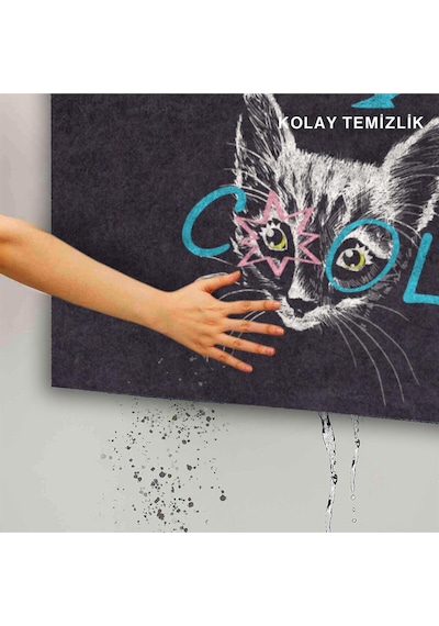 Dekoratif Kapı Önü Paspası - Kaymaz Taban 217 Çok Renkli