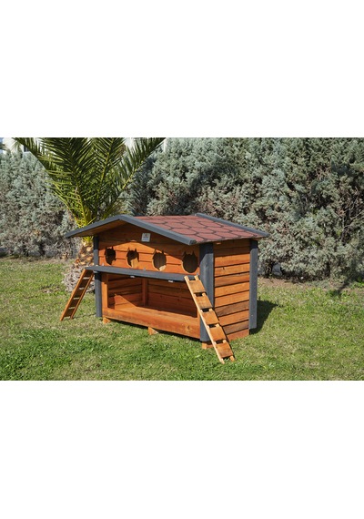 4 Yuvalı Kedi Evi Mamalıklı
