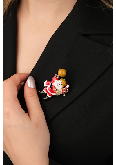 Çildan Womens Yılbaşı Koleksiyonu Noel Baba Broş