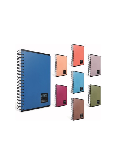 Gıpta Sert Kapak Defter Mıdway Sp.flexı 13x21 80 Yp Çiz. 6575 Çok Renkli
