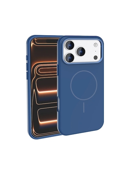 Apple, Uyumlu iPhone 17 Pro Kılıf M-safe Şarj Özellikli Metal Kamera Çerçeveli Zore Edi Silikon Kapak Lacivert Apple, Uyumlu iPhone 17 Pro Kılıf M-safe Şarj Özellikli Metal Kamera Çerçeveli Zore Edi Silikon Kapak Lacivert