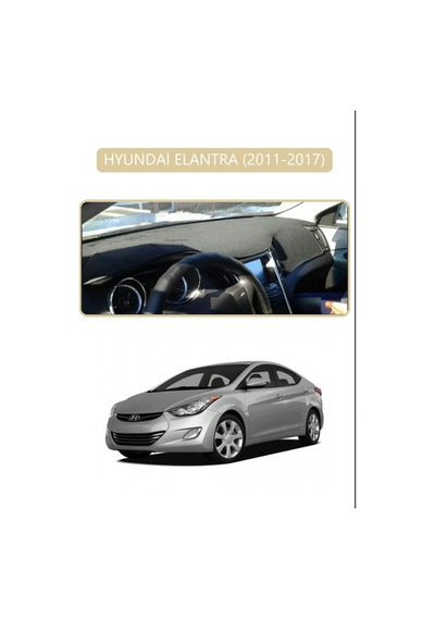 Hyundai Elantra 2011-2017torpido Koruma Halısı Bej Kenar