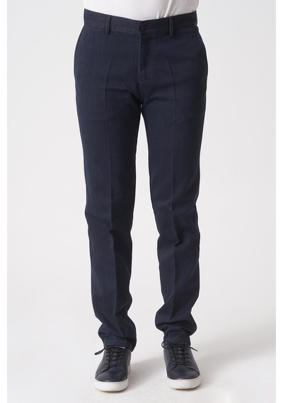 Whitw Stone Brasília P1032 Cosmos Pamuklu Slim Fit Pantolon Mavi Mavi
