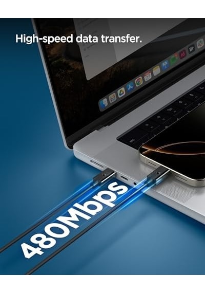 Usb-c To Usb-c 1 Metre Kablo 60w Güç/pps 2.0 Desteği Super Hızlı Şarj / 480 Mbps Data Aktarım Hızı Type-c Ekstra Dayanıklı - Aca08718