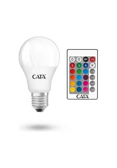 Cata Ct-4058b 9w E27 Uzaktan Kumandalı Rgb Led Ampul Beyaz