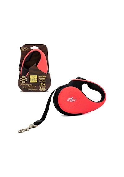 Doggie Otomatik Köpek Tasması Soft XS 12 KG 3 Mt Pembe