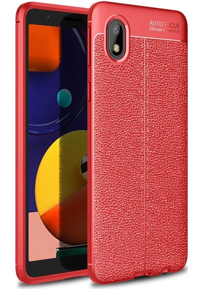 Galaxy A01 Core Kılıf Zore Niss Silikon Kapak Kırmızı