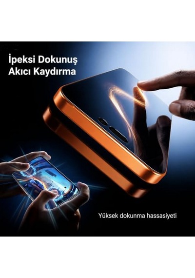 Samsung Galaxy Uyumlu A03 Privacy Hayalet Seramik Nano Ekran Koruyucu Siyah