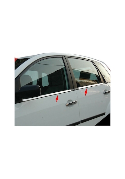 Ford Fiesta Krom Cam Çıtası 4 Prç. 2002-2008 P. Çelik Ford Fiesta Krom Cam Çıtası 4 Prç. 2002-2008 P. Çelik