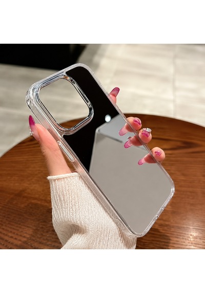 Ennar İphone 6s Plus Uyumlu Aynalı Kılıf Mirror Glass Kamera Korumalı Gün Boyu Makyaj Kontrolü Şeffaf