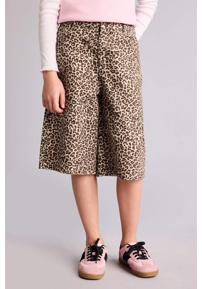 Defacto Gabardin Şort Kız Çocuk H6053a826smbg276 Bej-bg276