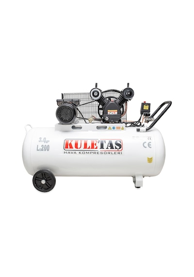 Kuletaş 3 Hp 8 Bar 200 LT Çift Kafa Pistonlu Hava Kompresörü – 5587007