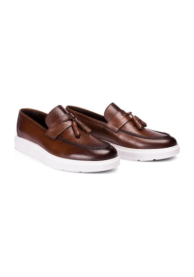 Deery Hakiki Deri Taba Rengi Comfort Erkek Loafer Taba