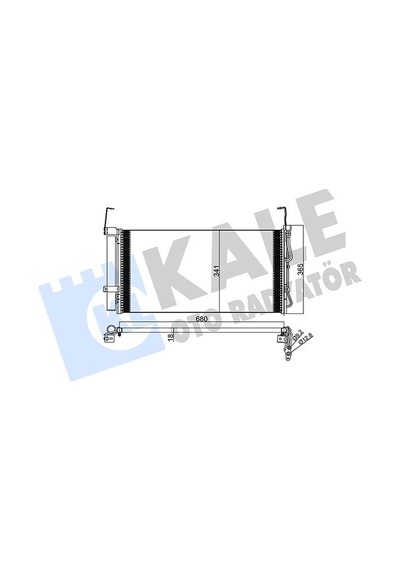 Kale Klıma Radyatoru Hyundaı Santafe 2.0 Crdı-2.4-2.7 01-06 654 340x18 Klr-386600