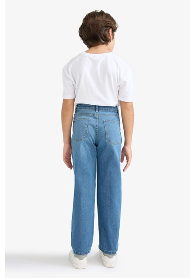 Defacto Erkek Çocuk Straight Fit Düz Paça Jean Pantolon F0455a825aunm28 Mavi Defacto Erkek Çocuk Straight Fit Düz Paça Jean Pantolon F0455a825aunm28 Mavi