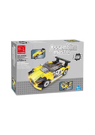 Ausini Assembling Master 170 Parça 3 İn 1 Spor Arabalar