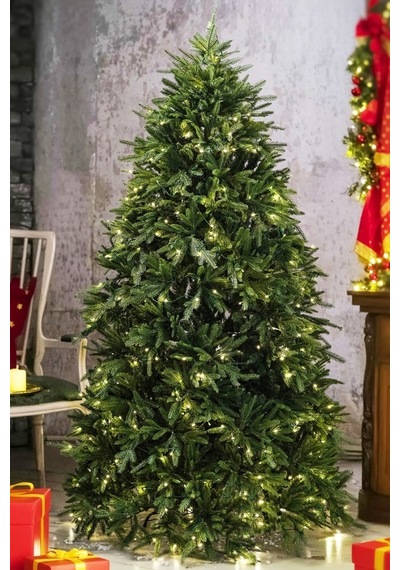 Beysüs Yılbaşı Çam Ağacı Kendinden Işıklı Lüks Seri 240 Cm 2762 Dal Gravia 431